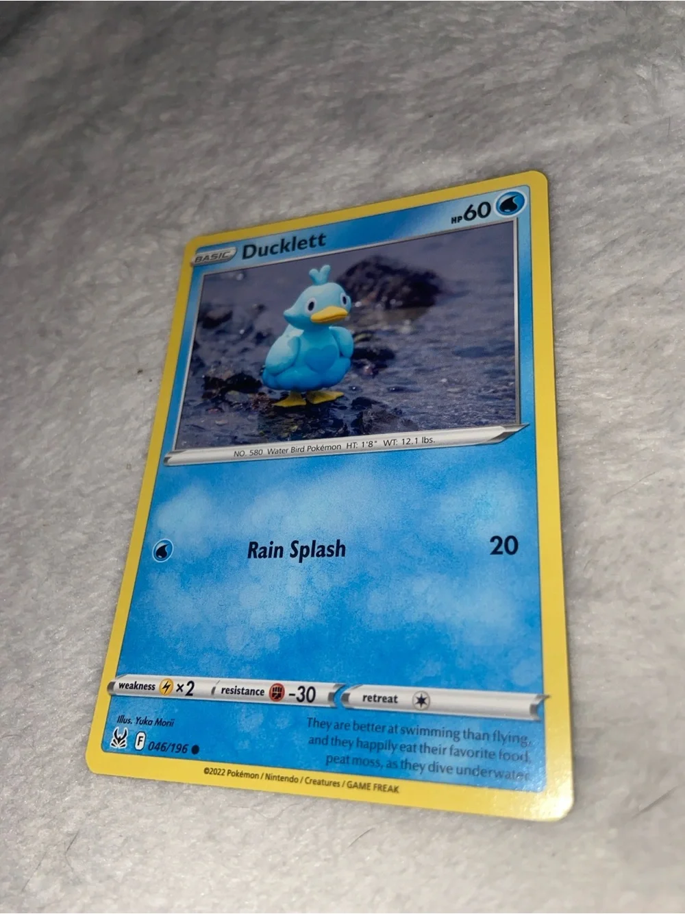 Ducklett card (046/196) from the Sword & Shield: Lost Origin